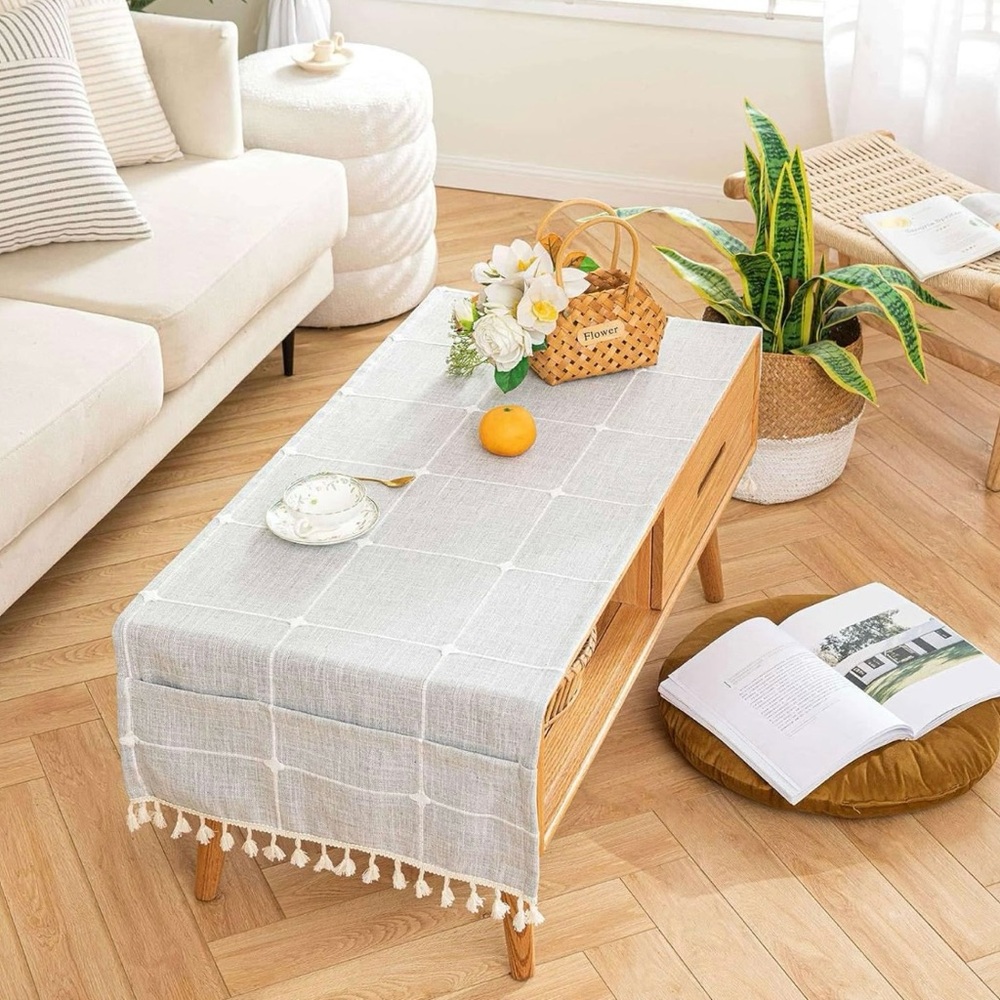 Elegant Gray Table Runner